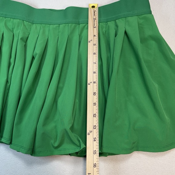 ALL IN MOTION Womed X Large Sporty Preppy Pleated Flex Green Tennis Skort - Picture 6 of 6